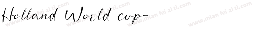 Holland World cup字体转换